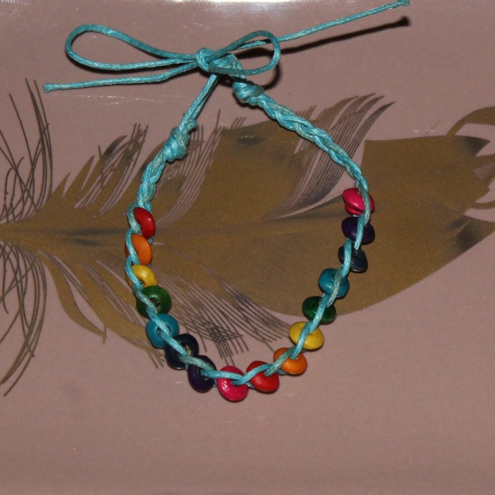 Rainbow Boho Beaded Friendship Bracelet